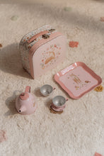 Load image into Gallery viewer, Fairy Garden Tin Tea Set in a Suitcase
