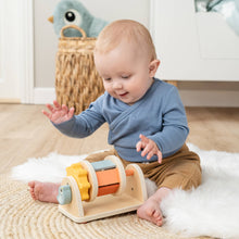 Load image into Gallery viewer, Little one playing with Done by Deer Birdee Spinner Activity Toy
