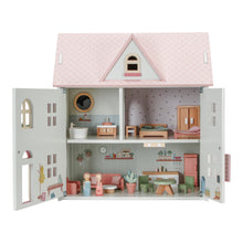 Load image into Gallery viewer, Little dutch wooden dolls house with the furniture included
