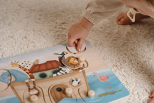 Load image into Gallery viewer, child playing with Little Dutch Sound Puzzle - Noah&#39;s Ark
