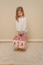 Load image into Gallery viewer, Girl playing with Portable Wooden Doll&#39;s House
