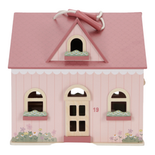 Load image into Gallery viewer, Front of the Portable Wooden Doll&#39;s House
