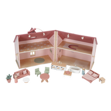 Load image into Gallery viewer, Portable Wooden Doll&#39;s House
