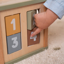 Load image into Gallery viewer, Boy playing with Little Dutch Activity Cube- Little Farm
