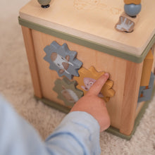 Load image into Gallery viewer, Boy playing with Little Dutch Activity Cube- Little Farm
