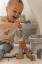 Load image into Gallery viewer, Child playing with Building Blocks - Forest Friends
