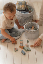 Load image into Gallery viewer, Child playing with Building Blocks - Forest Friends
