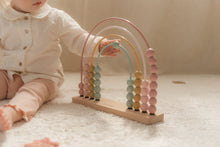 Load image into Gallery viewer, Child playing with Little Rainbow Abacus Fairy Garden 
