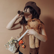 Load image into Gallery viewer, Girl playing with olli ella Cozy Dinkum Doll - Lion Pip
