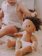 Load image into Gallery viewer, Girl playing with Ollie Ella Dinkum Doll - Sprout
