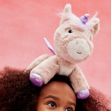 Load image into Gallery viewer, Olli Ella Unicorn Shimmer on childs head
