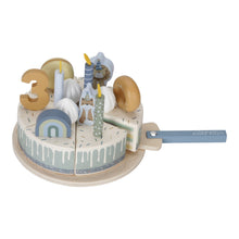 Load image into Gallery viewer, Little Dutch Wooden Birthday Cake - Blue 
