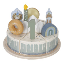 Load image into Gallery viewer, Little Dutch Wooden Birthday Cake - Blue 
