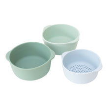 Load image into Gallery viewer, Inspire my Play Play Tray Green and Blue Bowl Set
