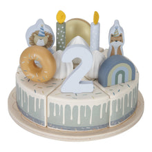 Load image into Gallery viewer, Little Dutch Wooden Birthday Cake - Blue 
